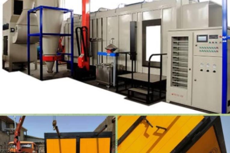 تولید تجهیزات خط رنگ پودری